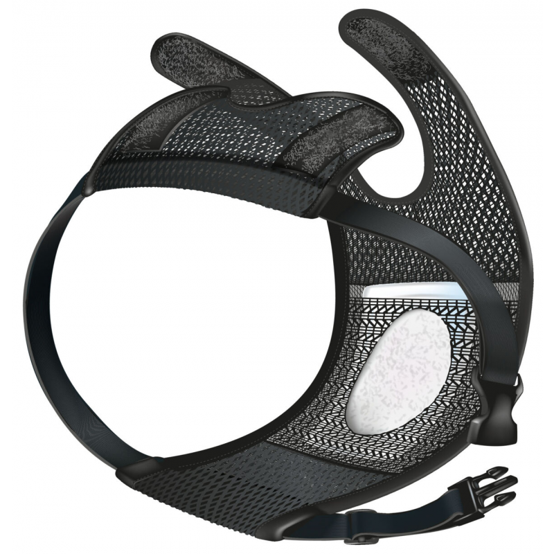 Ochranné háracie nohavičky Comfort so sieťkou, L: 50-59 cm, čierna