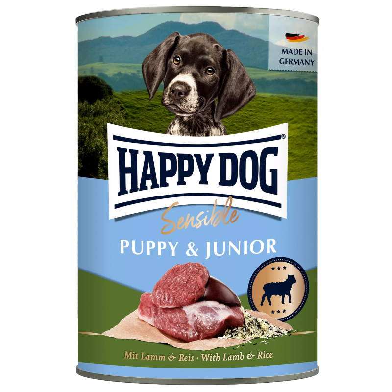 Happy Dog SENSIBLE Puppy Lamm - jahňacie 400 g