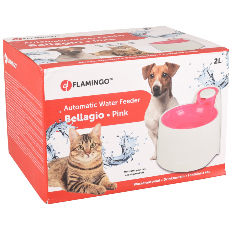 Flamingo Automatická fontánka Bellagio ružová 2000ml