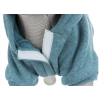 BE NORDIC Hoodie, mikina s kapucňou, XS: 30 cm, petrolejová