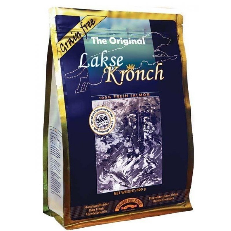 KRONCH pochúťka Treat s lososovým olejom 100% 600g