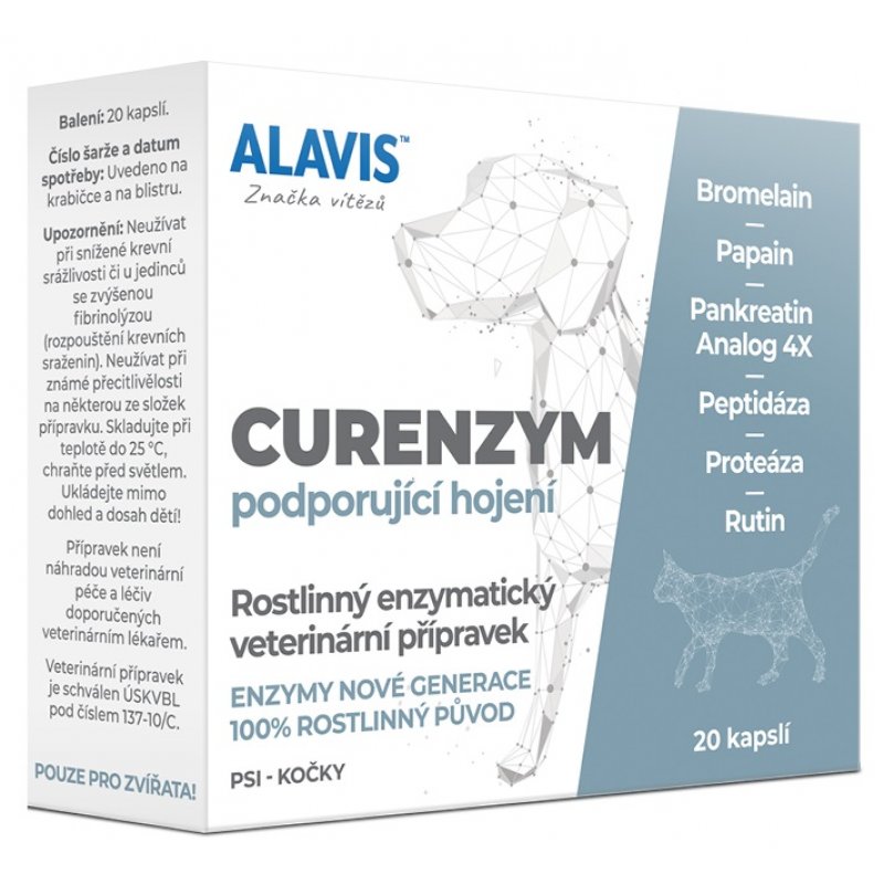 Alavis Enzýmoterapia-Curenzým pre psy a mačky 20cps