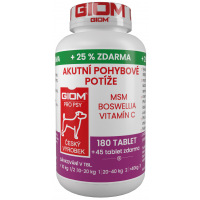 Giom S pes Akútne pohybové problémy 180 tbl+25% zadarmo
