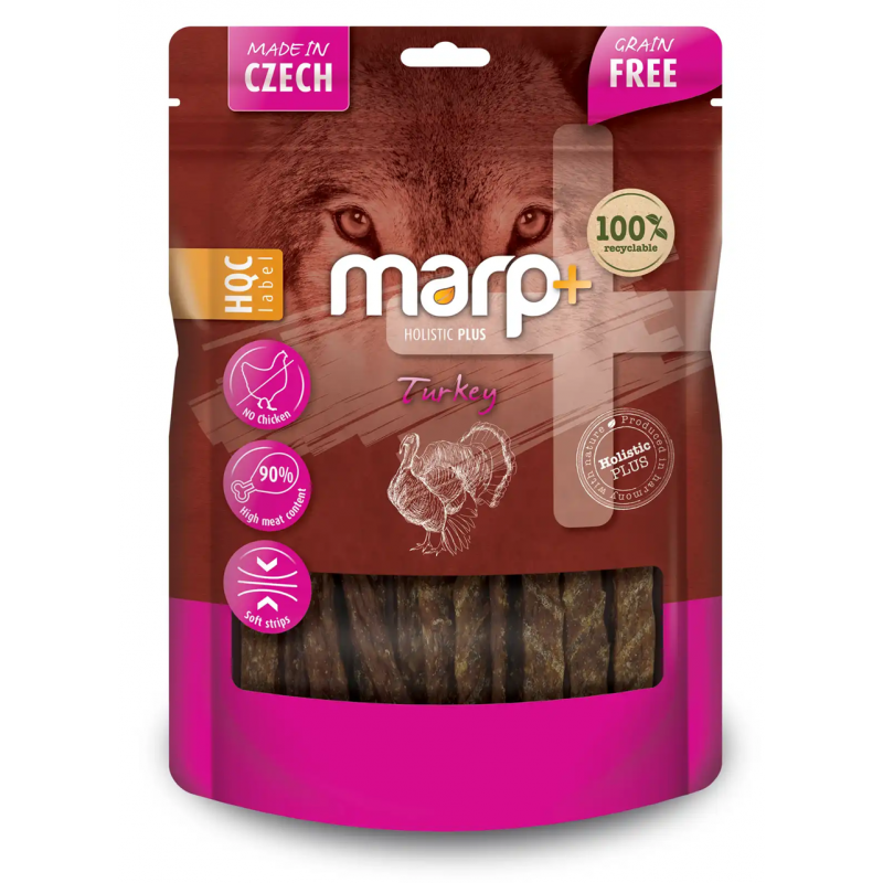 Marp Holistic Plus - morčacie maškrty pre psov 80g