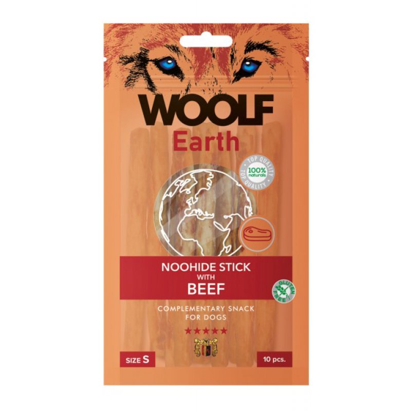 Woolf pochúťka Earth NOOHIDE S Beef 90g