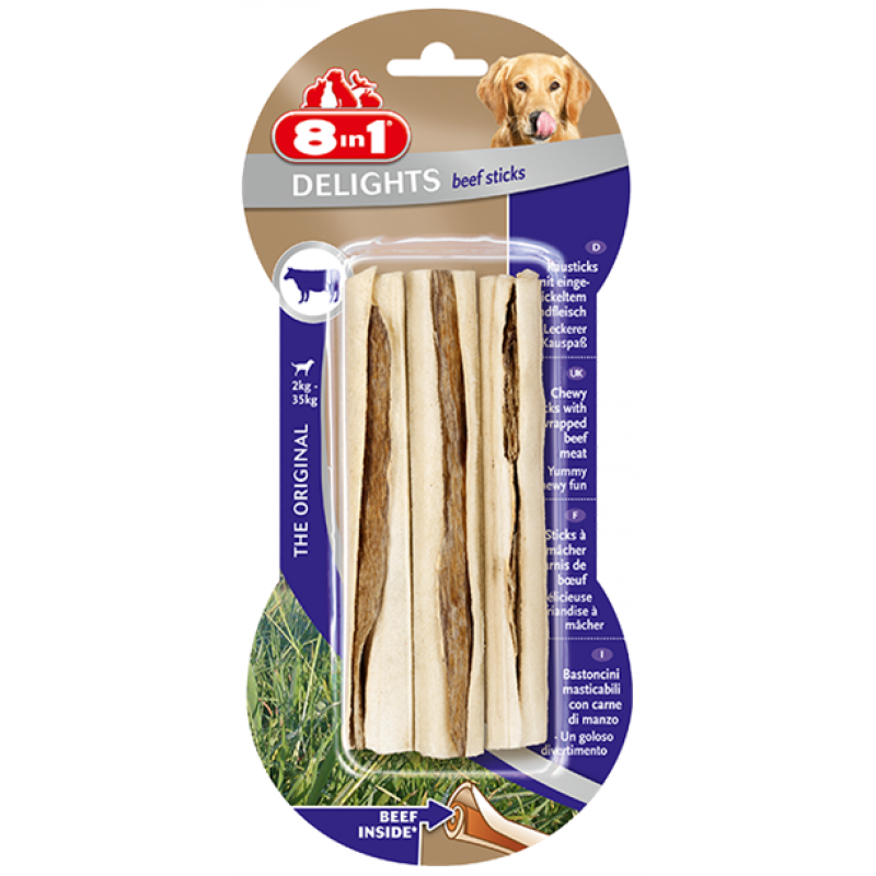 Tyčinka žuvacia Delights Beef 3ks