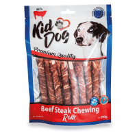 KIDDOG hovězí steak na buvolí tyčince - 8 mm/12 cm 250 g (min. odběr 5 bal.)