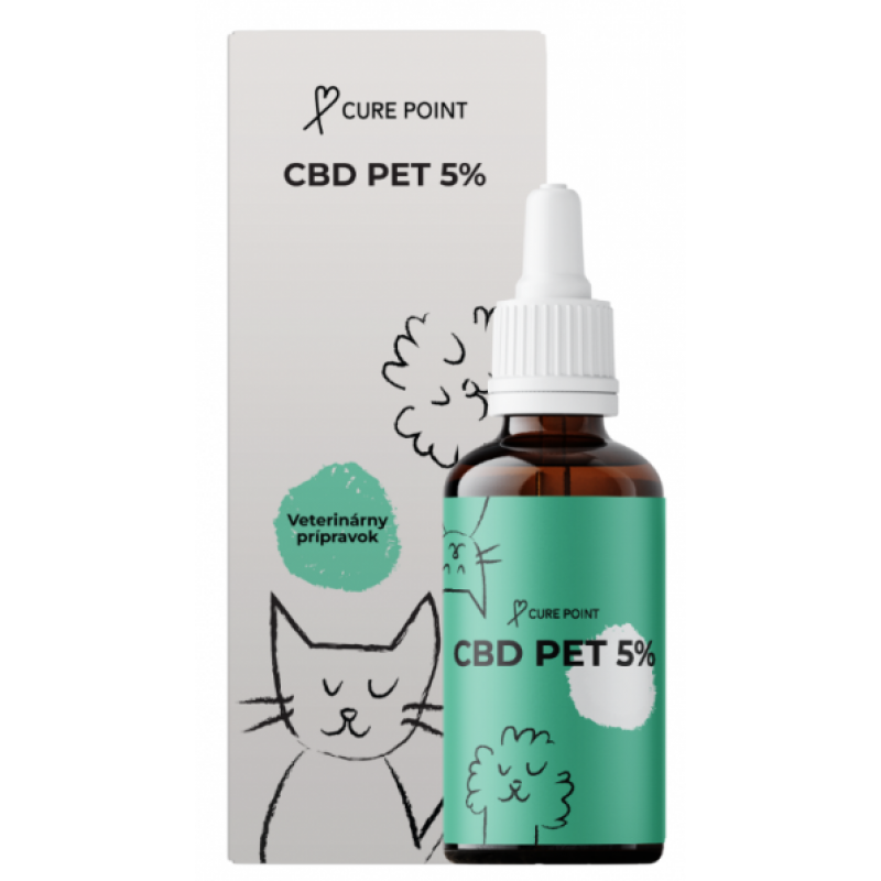 Cure Point CBD PET 5% Olej pre psov 10ml