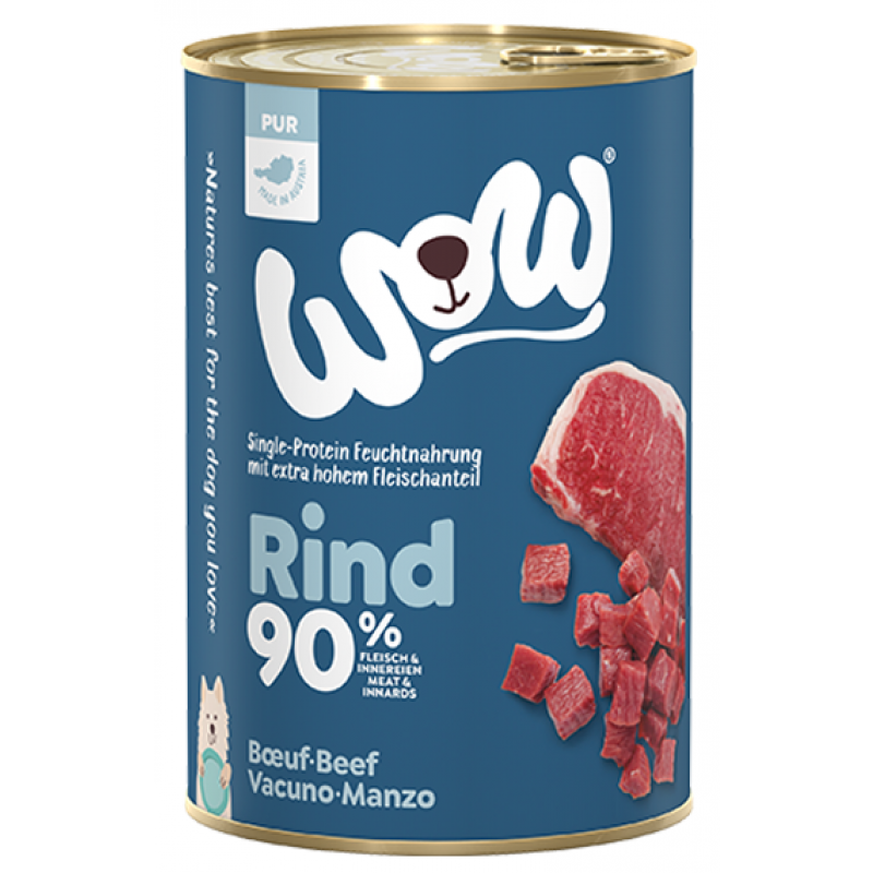 WOW konzerva PUR Hovädzí monoproteín 400g