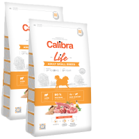 2x Calibra Dog Life Adult Small Breed Lamb 6 kg