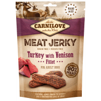 Carnilove Dog Jerky Venison&Turkey Fillet 100g (min. odběr 10 ks)