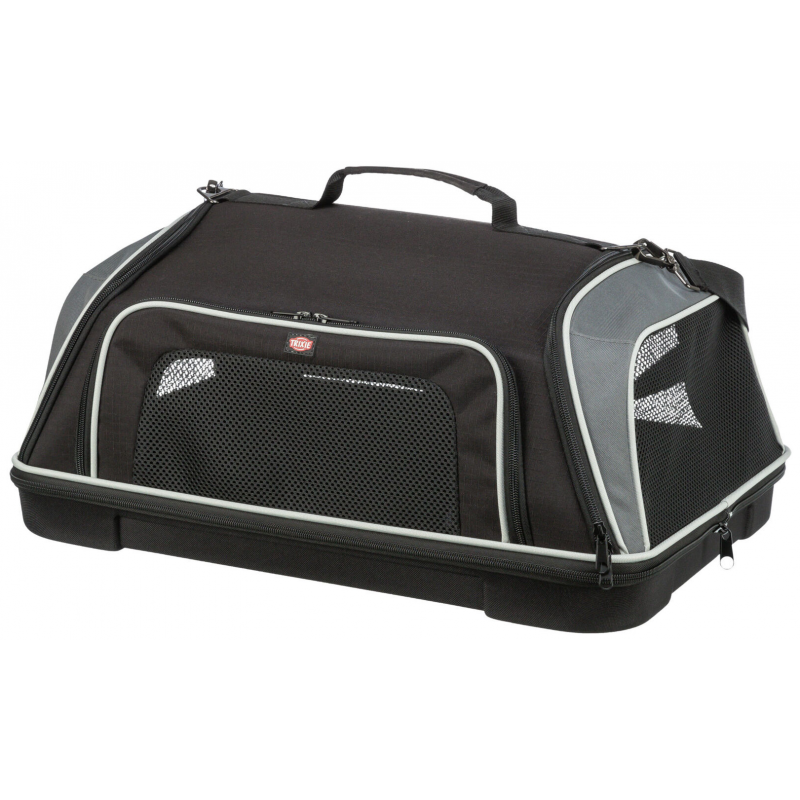 Letecká prepravná taška BOARDING, 55 × 23 × 40 cm, do 7 kg, čierna/sivá