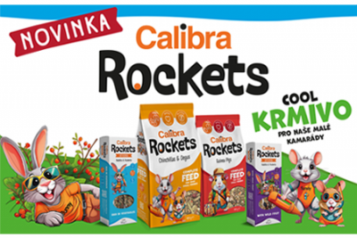 Calibra ROCKETS – to je nové krmivo a maškrty pre vaše hlodavce