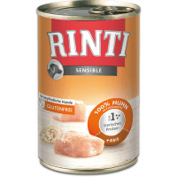 Rinti Dog Sensible konzerva kura + ryža 400g