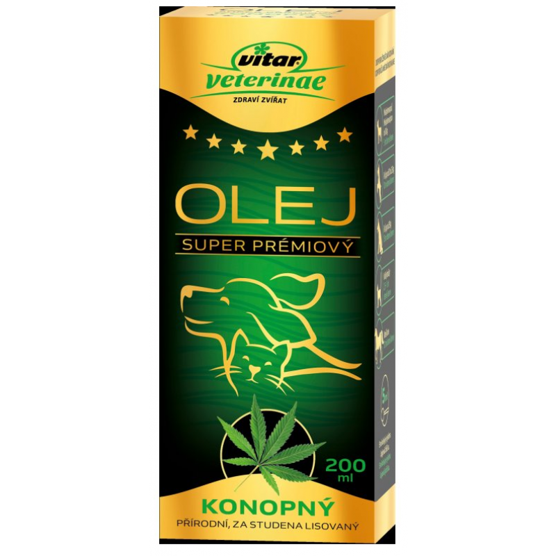 VITAR Veterinae Konopný olej 200ml