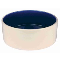 Keramická miska stredná 1l/18cm - krémová/modrá