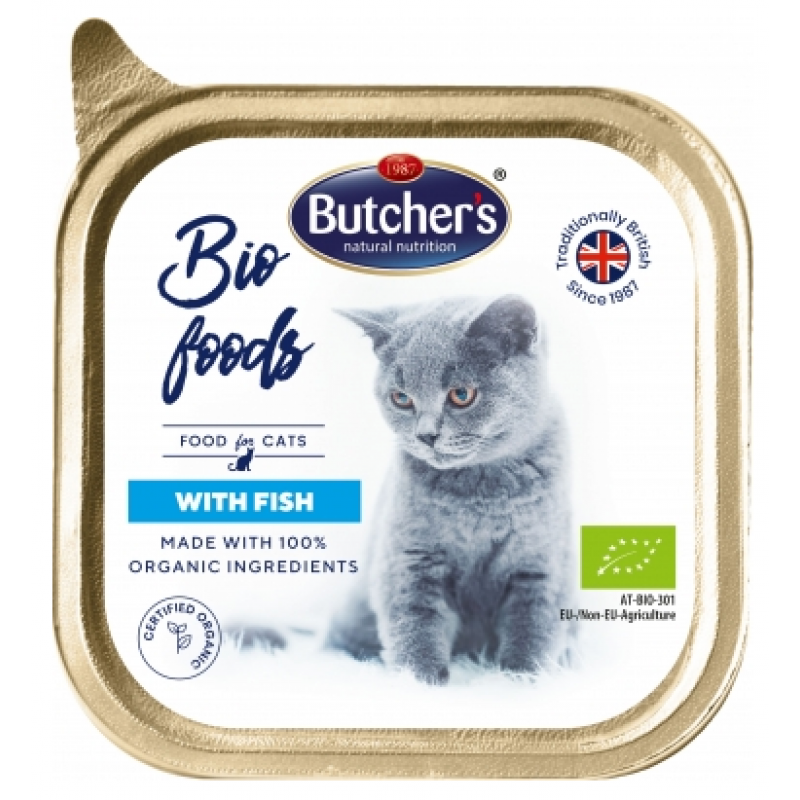 Butcher's Cat Bio s rybou vanička 85g