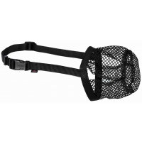 Ochranný náhubok polyester sieťka XS čierny, 15 cm