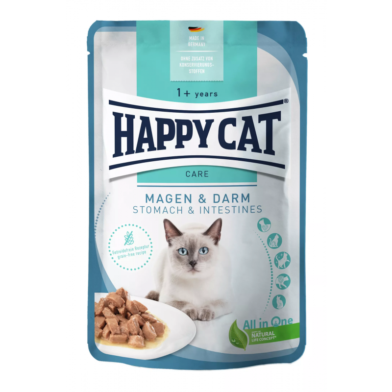 Happy Cat  Meat in Sauce - Care Magen & Darm 85 g