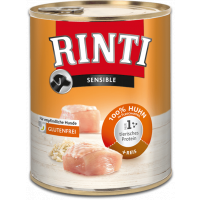 Rinti Dog Sensible konzerva kura+ryža 800g