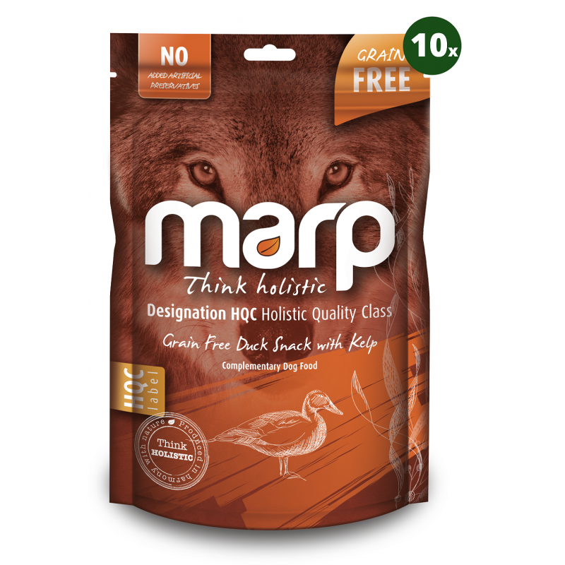 Marp Holistic – Kačacie maškrty s kelpou bez obilnín 10x150g