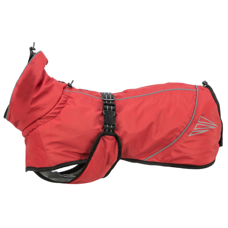 EXPLORE zimná termo-bunda pre psov, S: 35 cm, červená