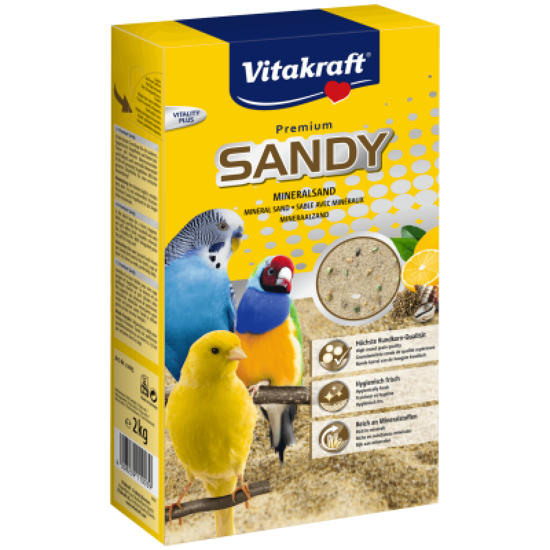 Vitakraft Bird Sand Bio papoušci písek 2kg