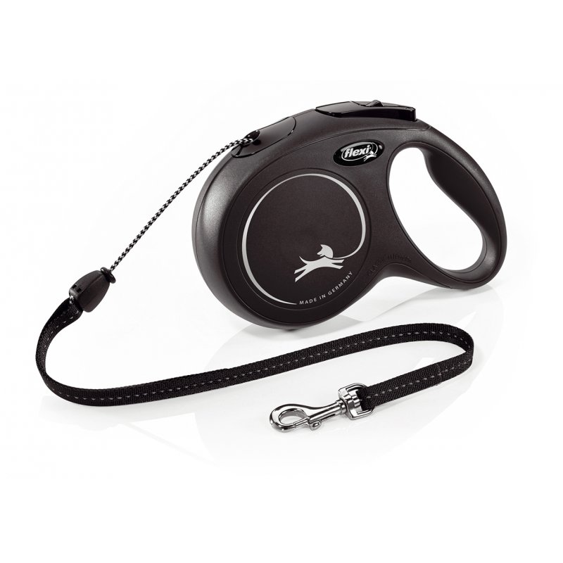 Vodítko FLEXI Classic černá M lanko 8m/20kg