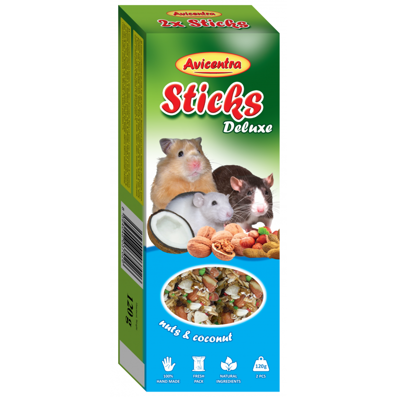 Avicentra tyčinky malý hlodavec - ořech + kokos 2ks