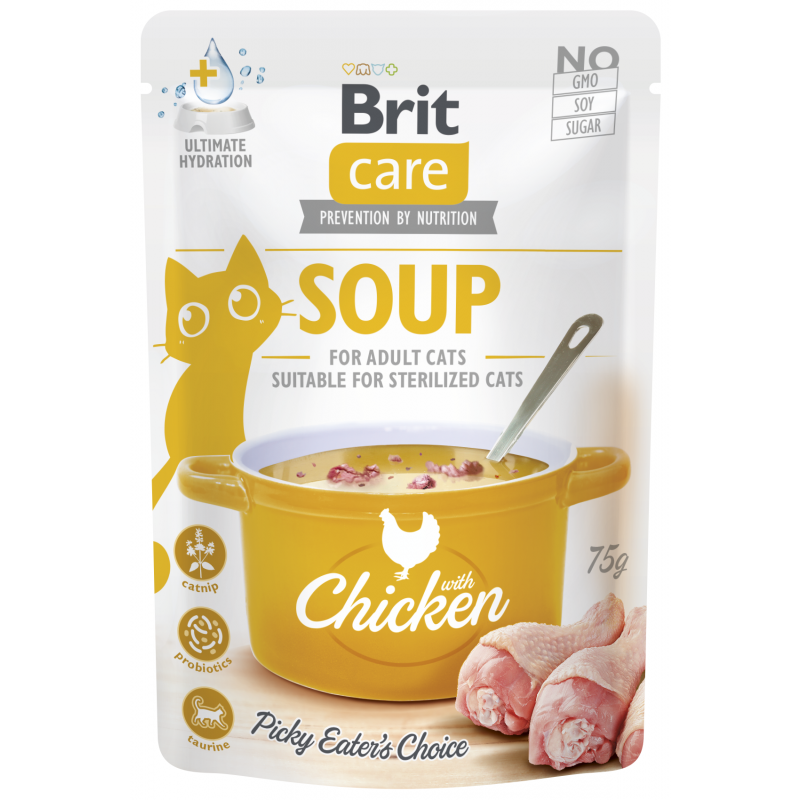 Brit Care Cat Soup Chicken 75 g