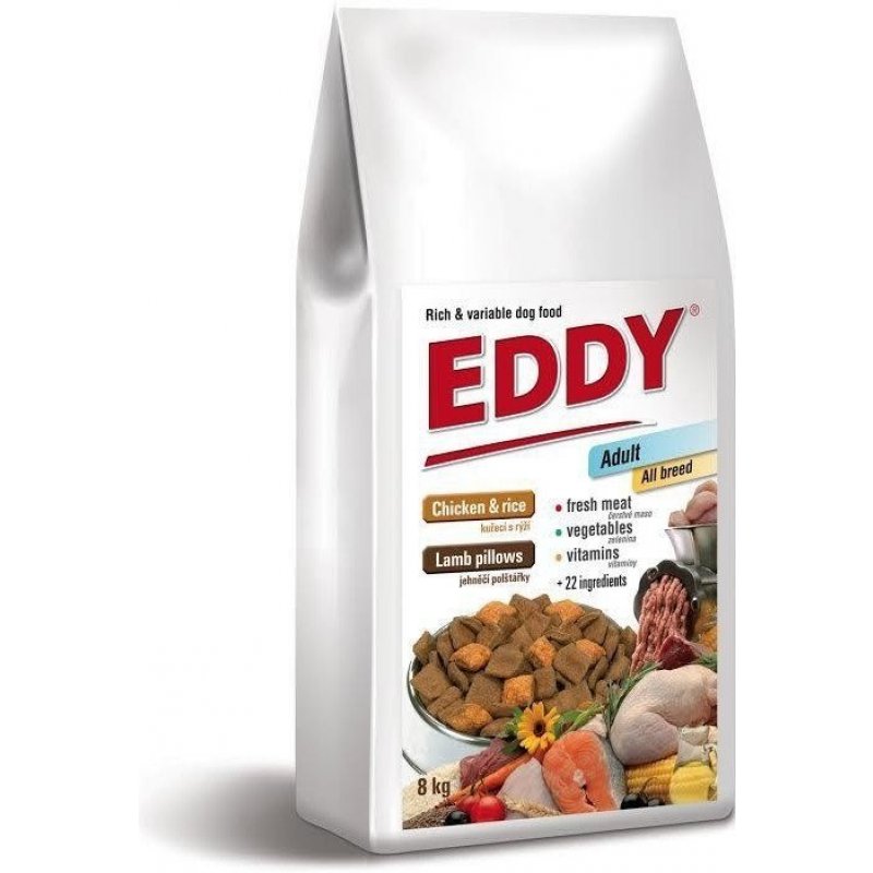 EDDY Adult All Breed kuracie vankúšiky s jahňacím 1kg