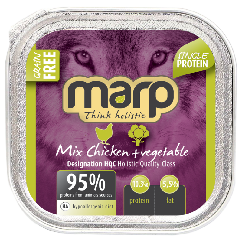 Marp Mix vanička pre psy kura+zelenina 100g