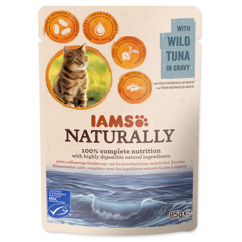 Iams Cat tuniak v omáčke vrecko 85g