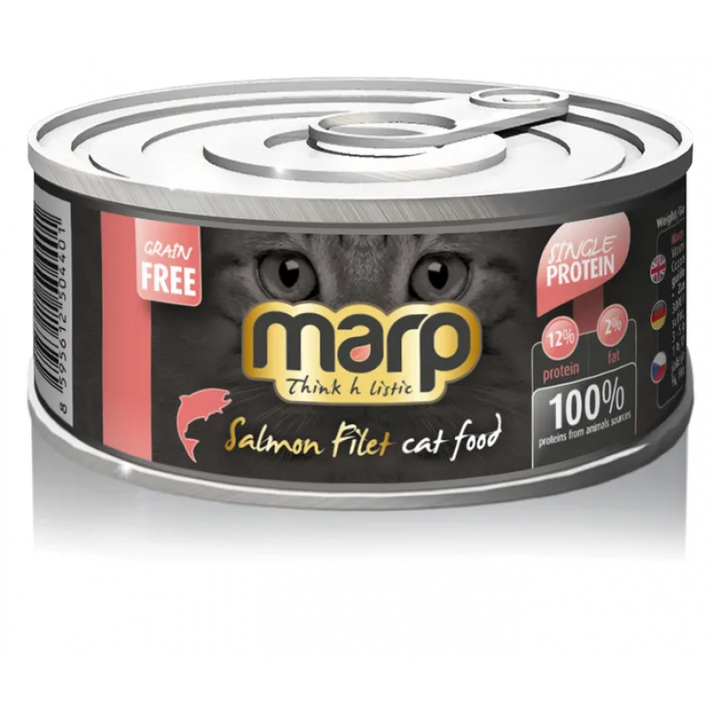Marp Salmon Filet konzerva pre mačky s filetmi z lososa 12x70g