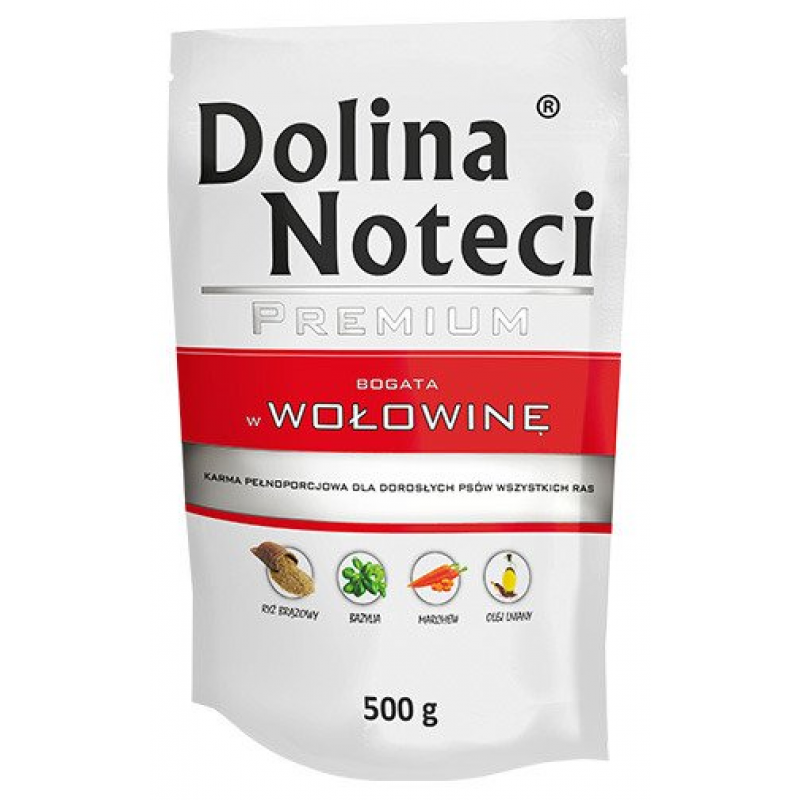 DOLINA NOTECI PREMIUM hovädzia kapsička pre psov 500 g