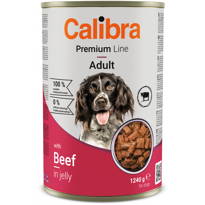 Calibra Dog Premium konz. with Beef 1240g (při odběru min. 24 ks)