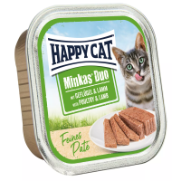 Happy Cat Minkas Duo Geflügel & Lamm Paté 100 g (min. odber 16 ks)
