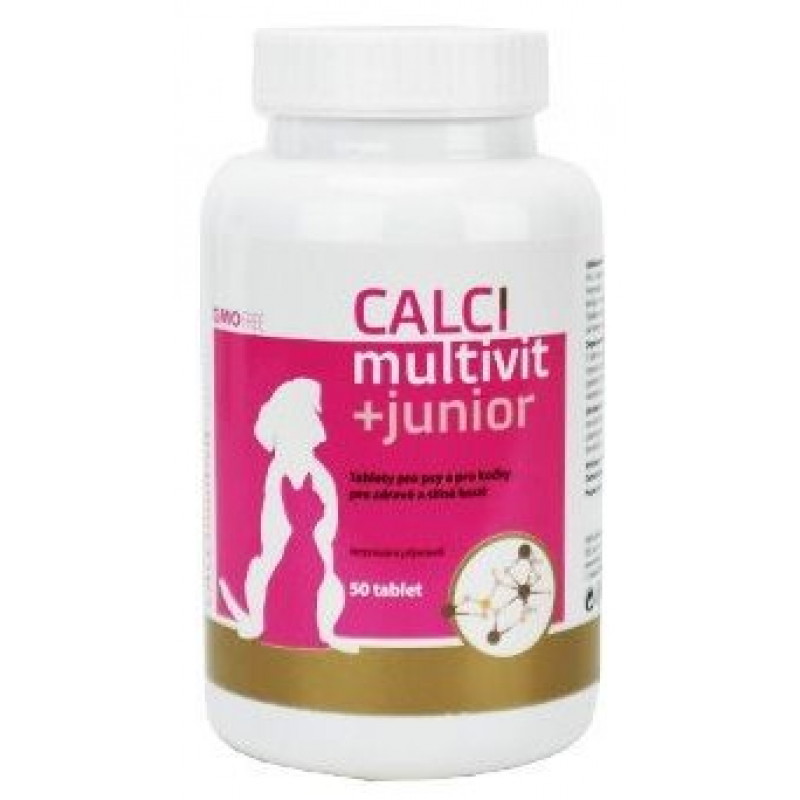 CALCI multivit + junior pre psy a mačky 50 tbl