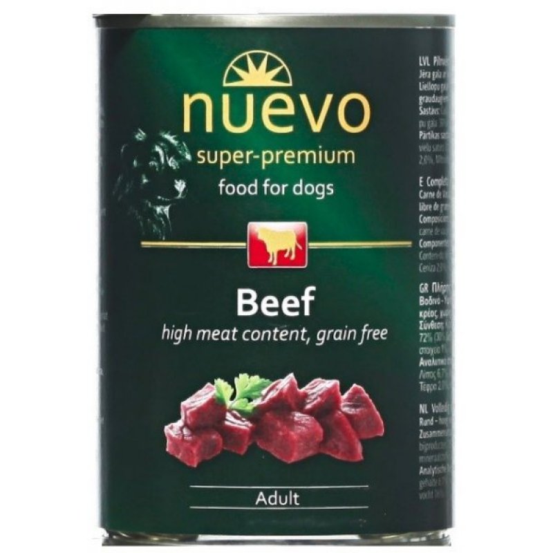Nuevo Adult hovädzie konzerva 400g