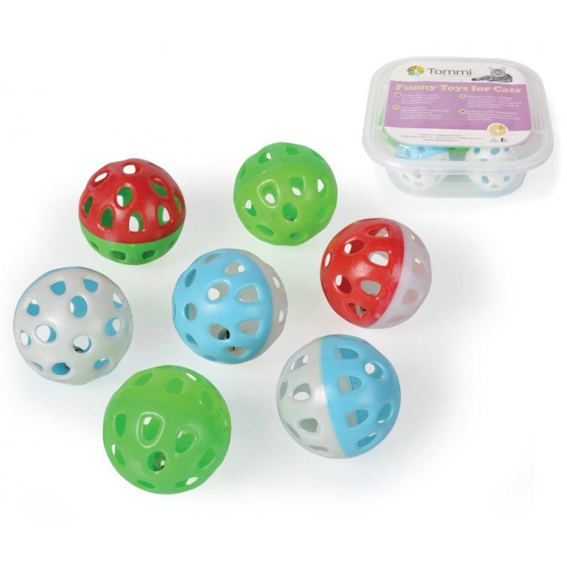 Hračka BOX Loptička Jingle 2-farebná 4cm /7ks