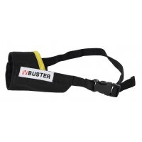 Fixačný čierny náhubok so žltým okrajom BUSTER Easy ID L