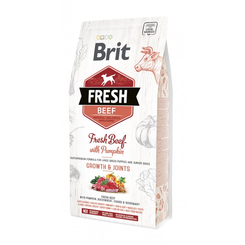Brit Dog Fresh Beef & Pumpkin Puppy Large 2,5kg