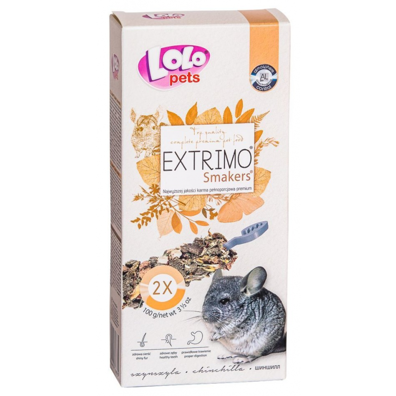 EXTRIMO SMAKERS tyčinky pre činčily 2ks/100 g