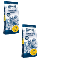 2x Happy Dog Profi Line 24-14 SENSITIVE GF 20kg