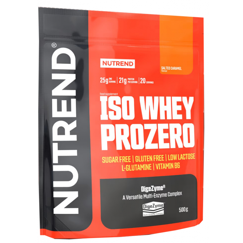 Nutrend ISO WHEY PROZERO slaný karamel 500g