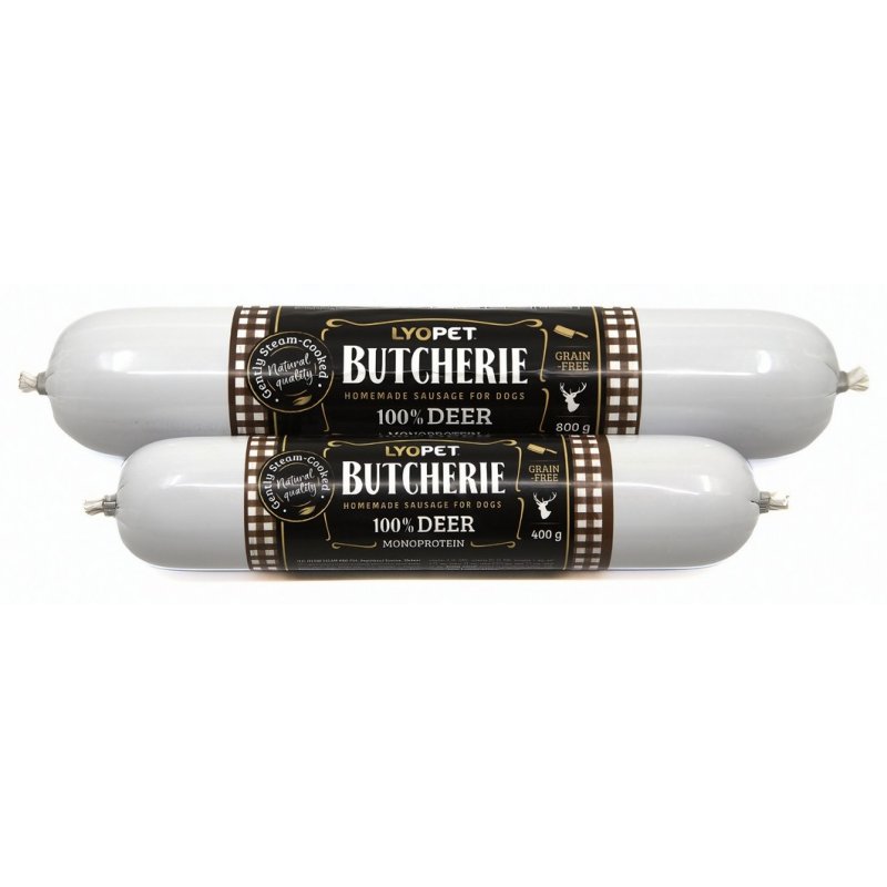 LYOPET Butcherie Deer sausage 800 g