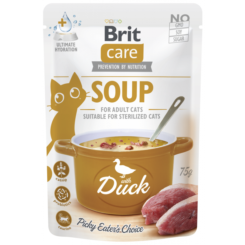 Brit Care Cat Soup with Duck 75g (min. odběr 15 ks)