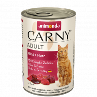 Mačacie konzervy Animonda Carny Adult hovädzie srdce 400g