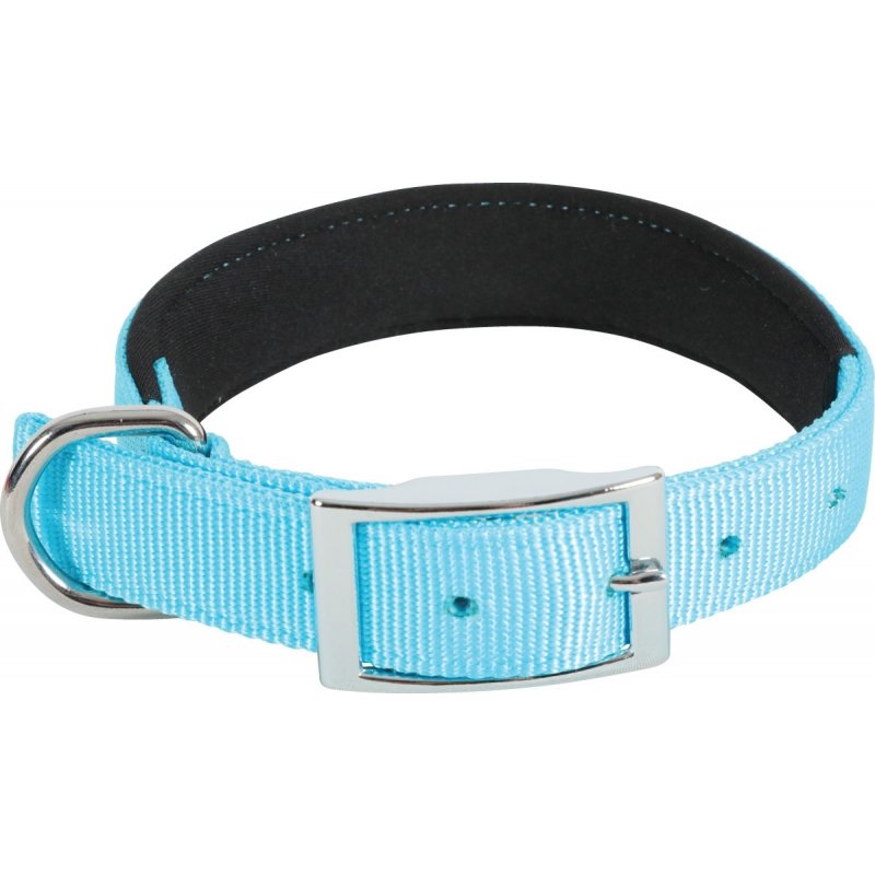 Obojok pes SOFT NYLON tyrkysový 20mm/40cm Zolux