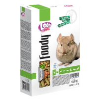 LOLO BASIC kompletné krmivo pre činčily 450 g krabička